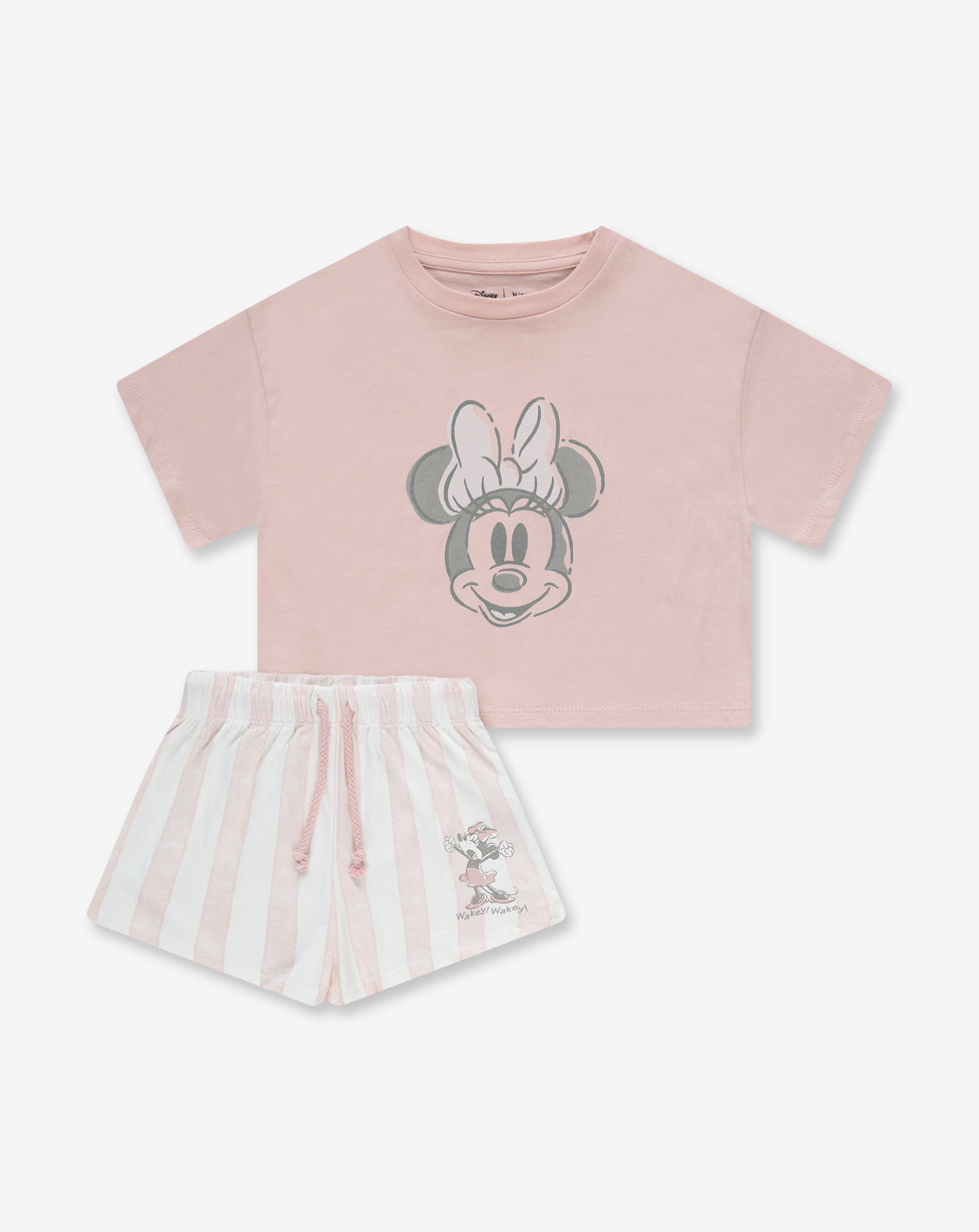 Girls Disney Shirt & Short Pants Set PJ1