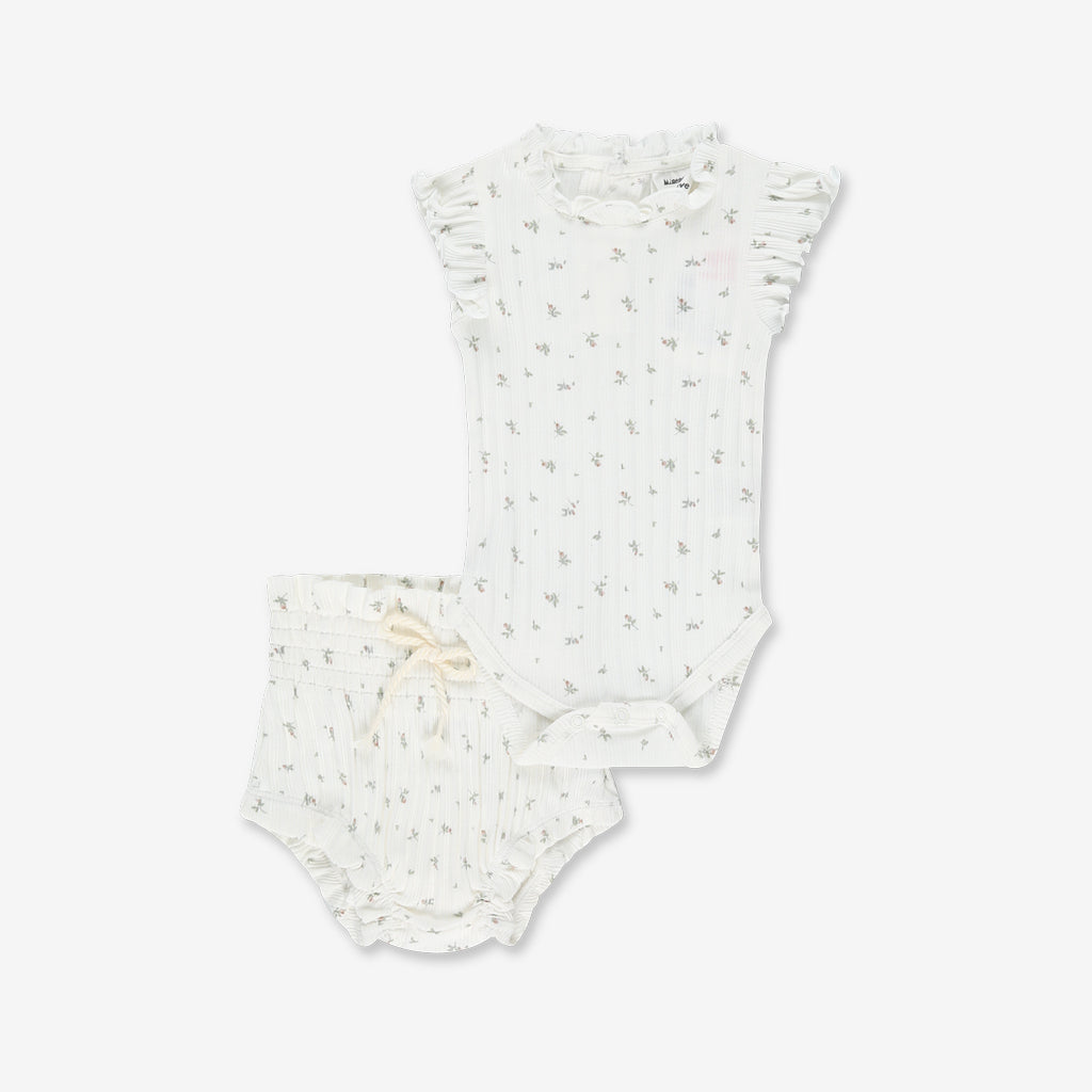 Baby Girl Rib BodySuit & Bloomer Set RIB