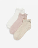 Minene Footie Socks - pack of 3 pairs - Pink / Cream