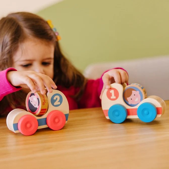 Melissa & Doug GO Tots Wooden Race Cars