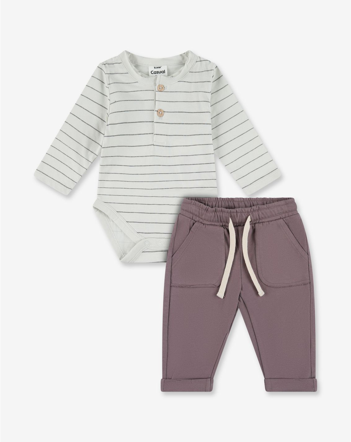 Bodysuit And Gersy Pants Set A19