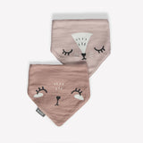 BAMBOO BANDANA BIB PAIR - HUG ME