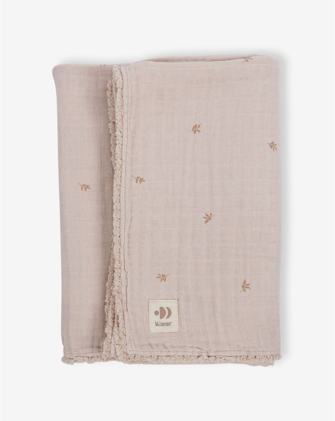 Large Muslin Blanket With Fringes 100*150cm