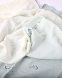 100% Cotton Muslin Squares EMB - Pack of 3