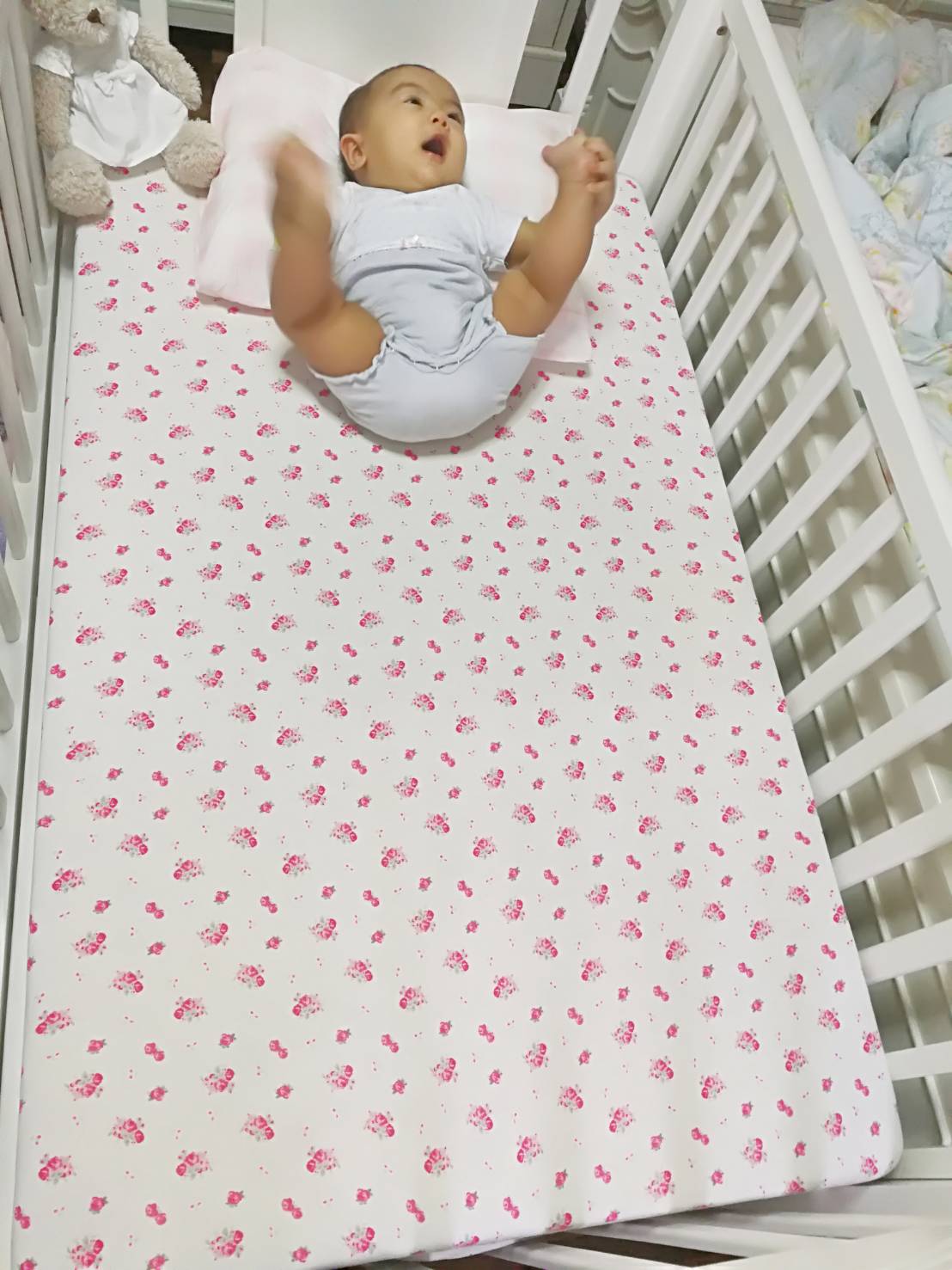 Baby Bed Bundle - Cream Floral