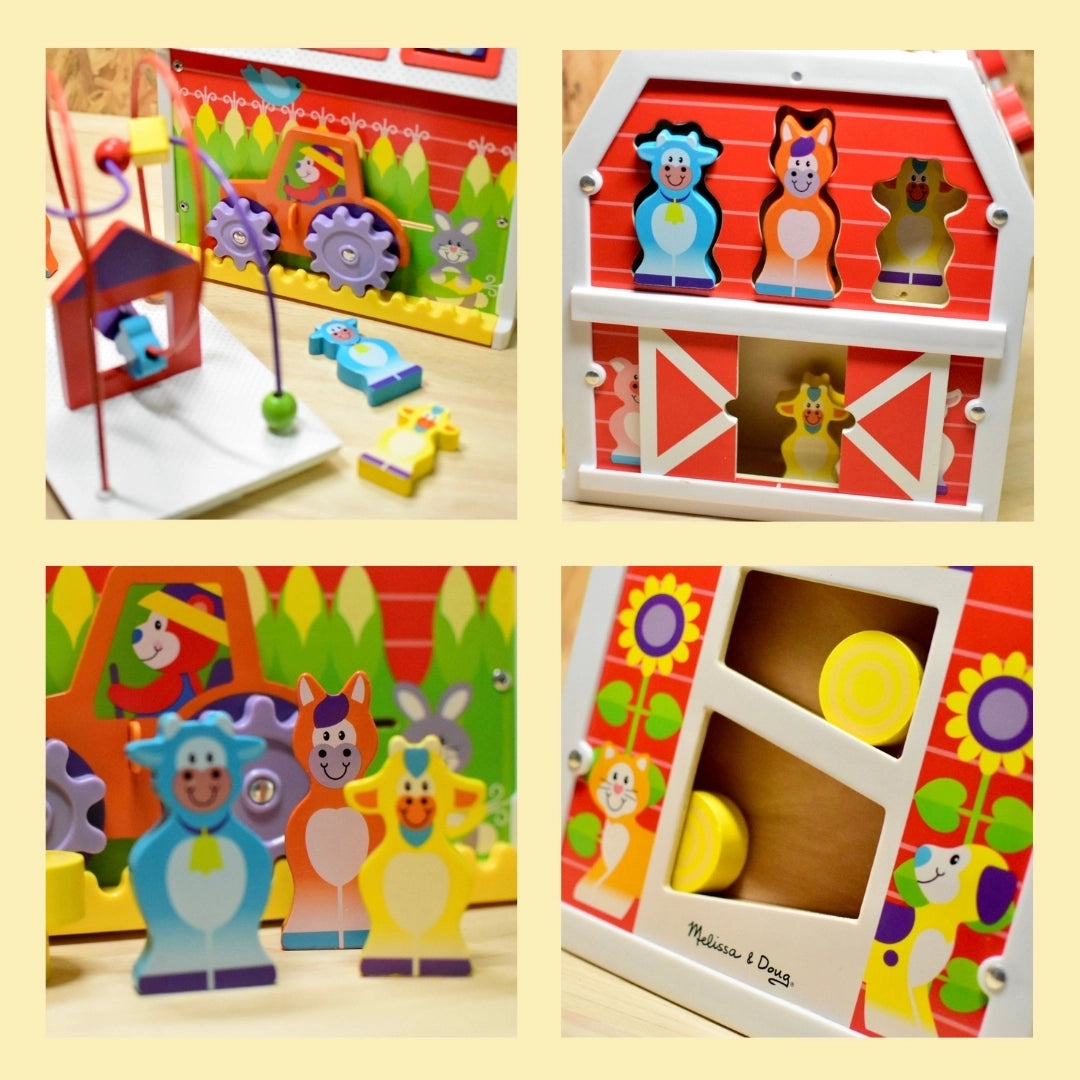 Melissa & Doug First Play Slide, Sort & Roll Activity Barn