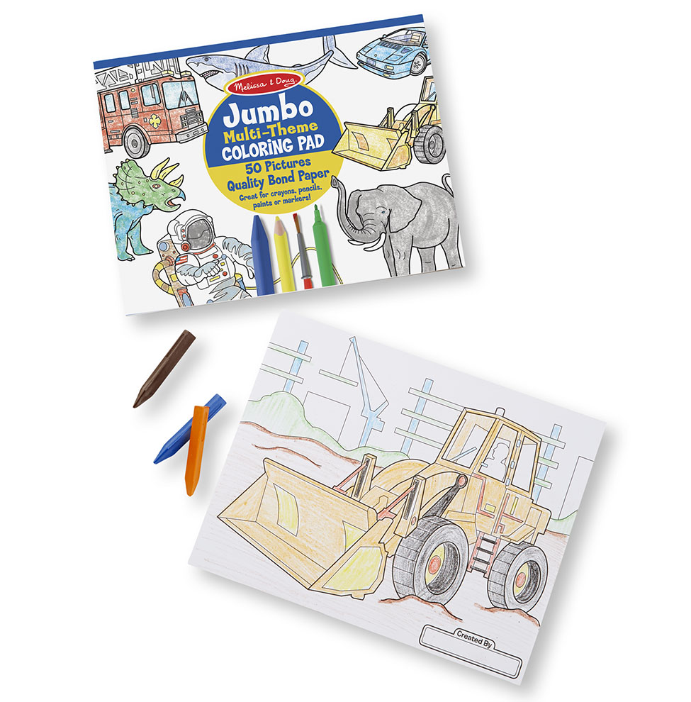 Jumbo Coloring Pad -Blue