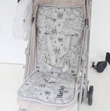 Reversible Pushchair & Car Seat Liner - Jersey Cotton!