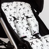 Reversible Pushchair & Car Seat Liner Set - Jersey Cotton!