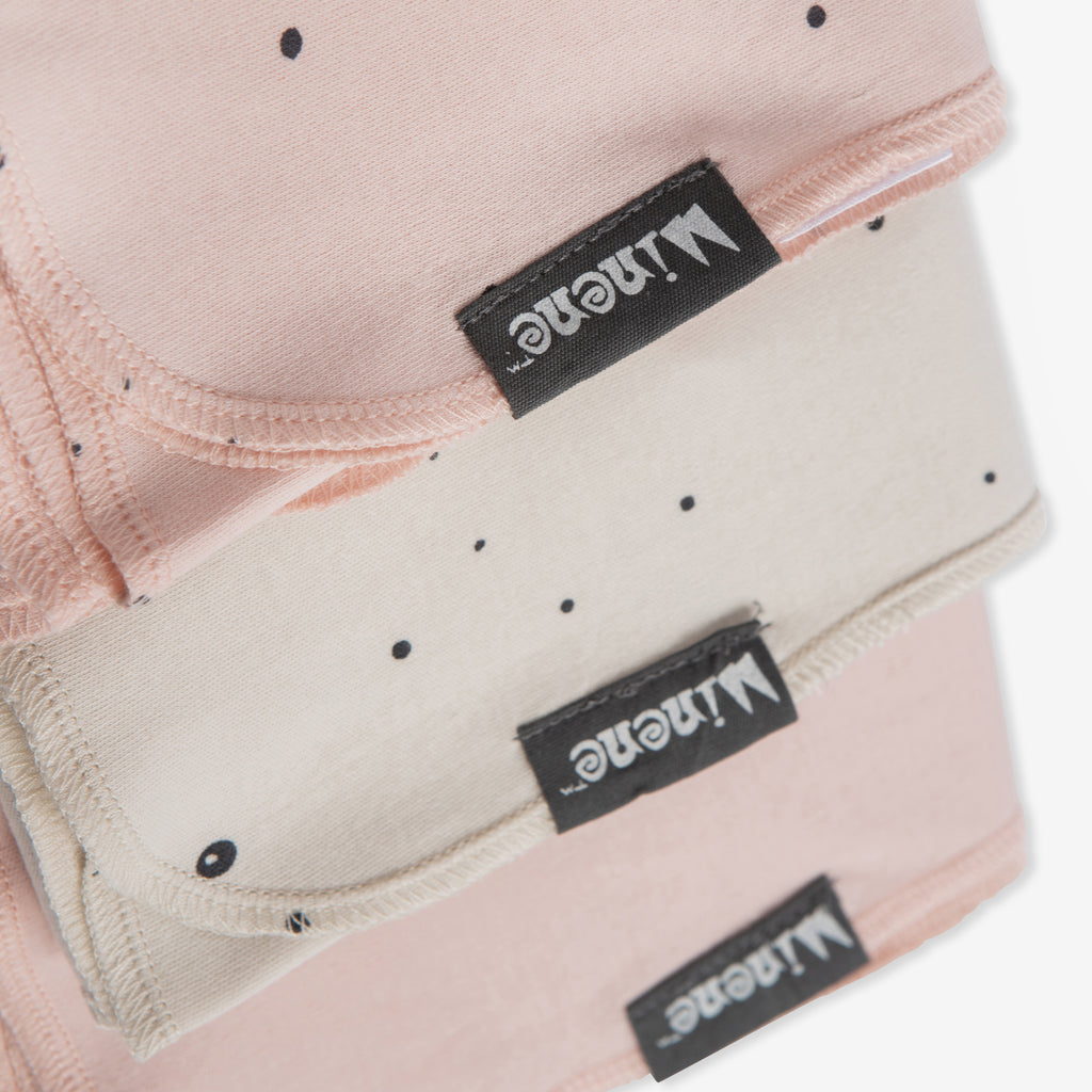 ผ้าเจอร์ซีย์คอตตอน 100% ทรงสี่เหลี่ยม - แพ็ค 3 ชิ้น - ลายสัตว์ 