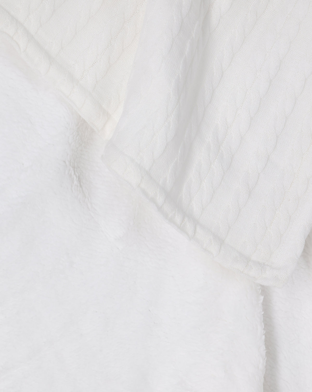 Double Sided Blanket With Embroidery & Fake Fur S