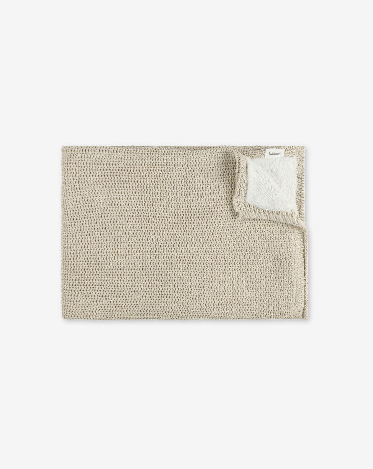 Double Sided RIB Blanket Knit & Fake Fur S