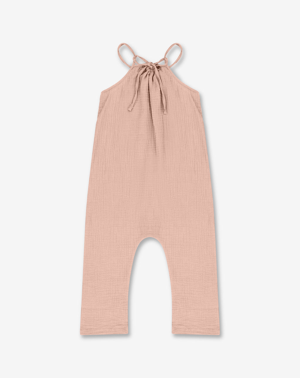 ชุดเอี๊ยมสายเดี่ยวสำหรับเด็กผู้หญิง - ผ้าฝ้ายมัสลิน