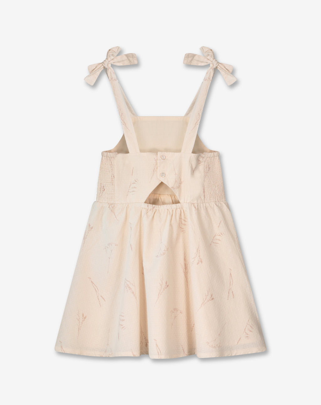 เดรสผ้าทอแบบมีสายรัด