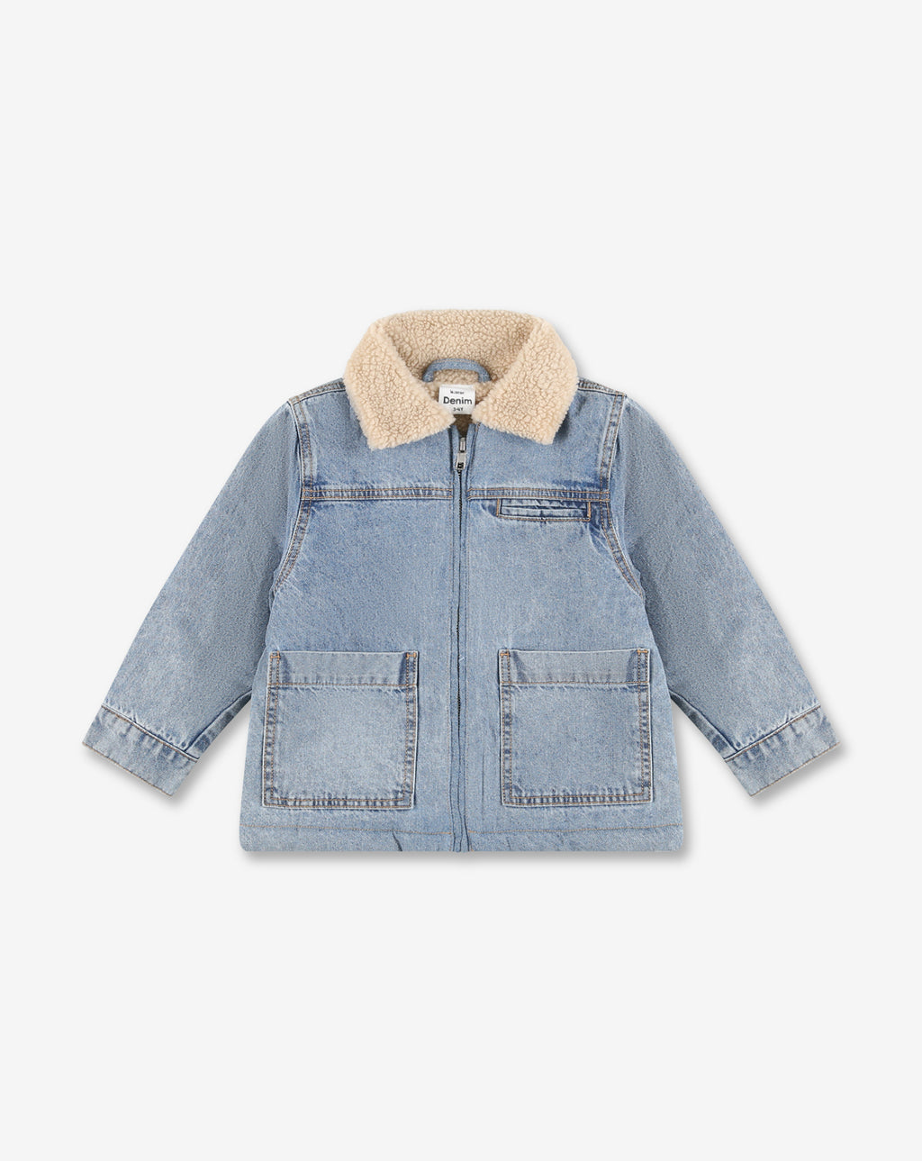 Denim Jacket With Fur J10