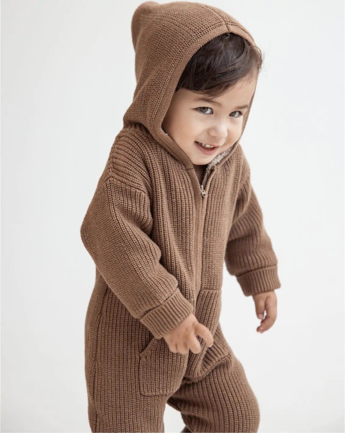 Knitted Overall With Hoodie S9