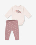 Flannel Bodysuit & Tights Set C1