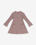 Rib Dress With Flare Sleeves A13