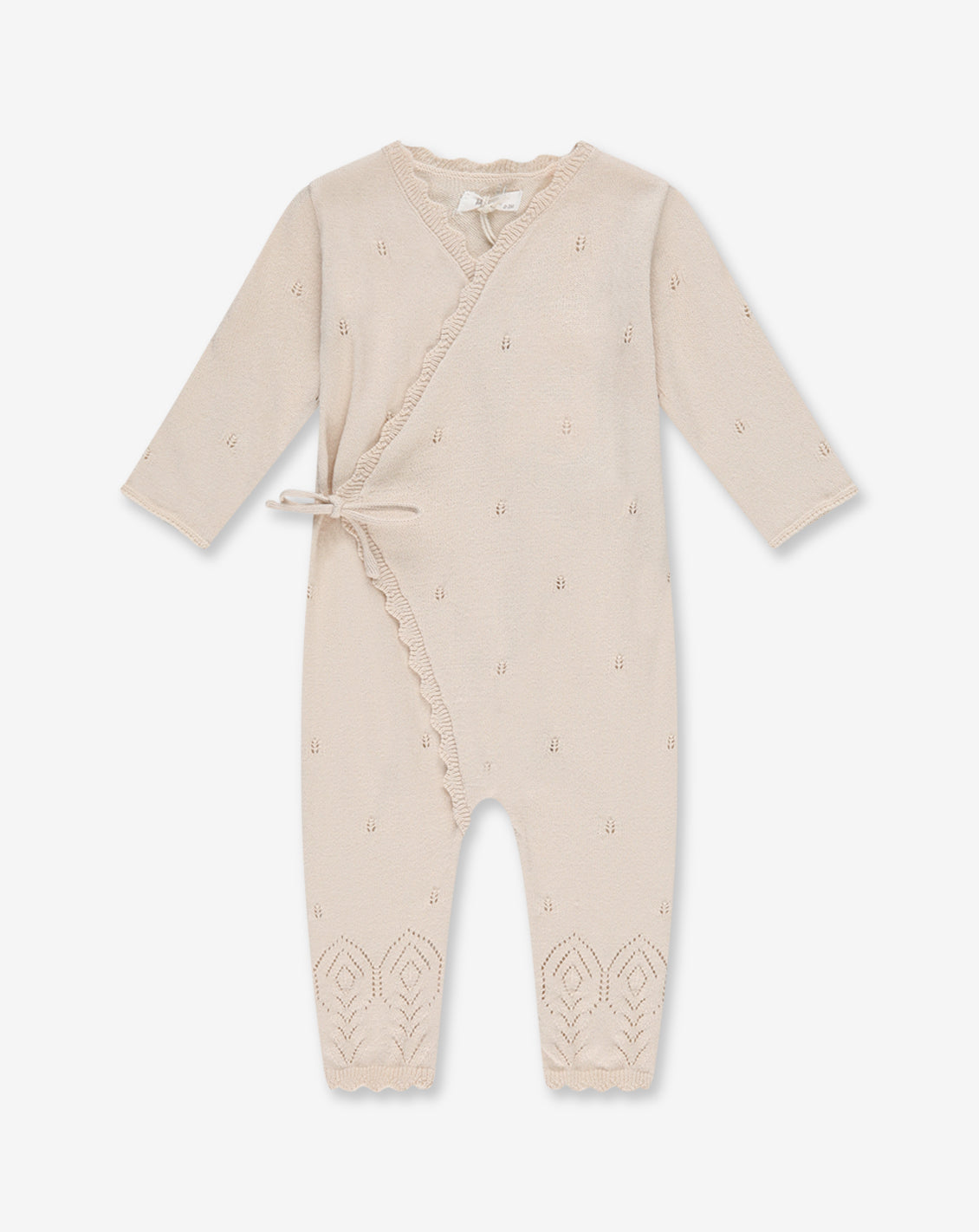 Knitted Pointelle Overall NB - BR