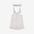 Tied Straps Overall & Headband H4