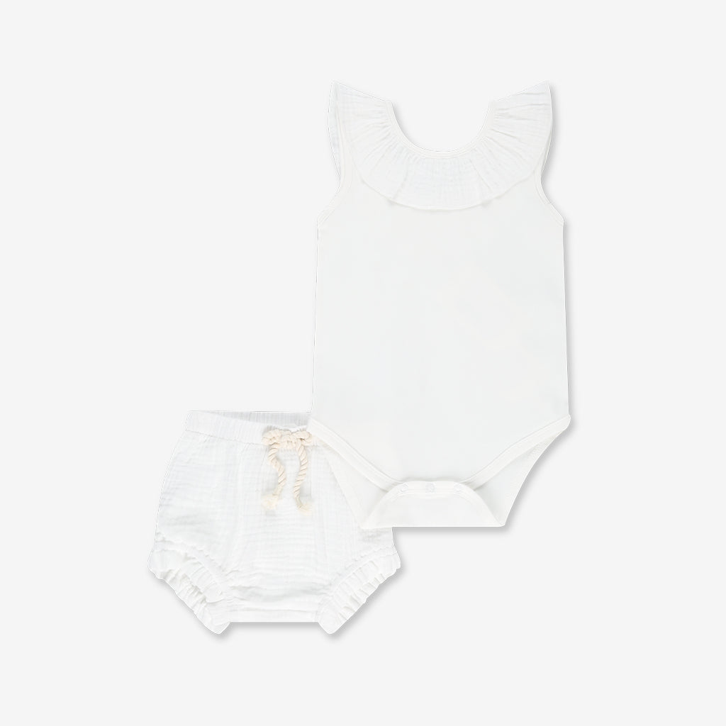 Bodysuit & Woven Pants Set H27