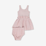 Baby Girl Rib & Woven Dress RIB - S24