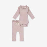 Baby Girl Rib BodySuit & Tights Set RIB