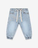 Jeans With Elastic Hem J - S24