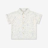 Boys Woven Button Shirt With Short Sleeves WB