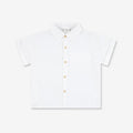 Boys Woven Button Shirt With Short Sleeves WB