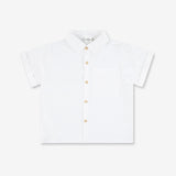 Boys Woven Button Shirt With Short Sleeves WB