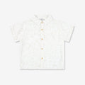 เสื้อเชิ้ตแขนสั้นผ้าทอติดกระดุมสำหรับเด็กผู้ชาย (WB)