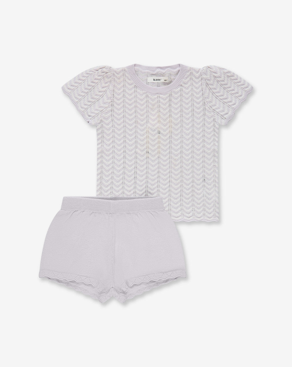 ニットトップス＆ショートパンツ CR9