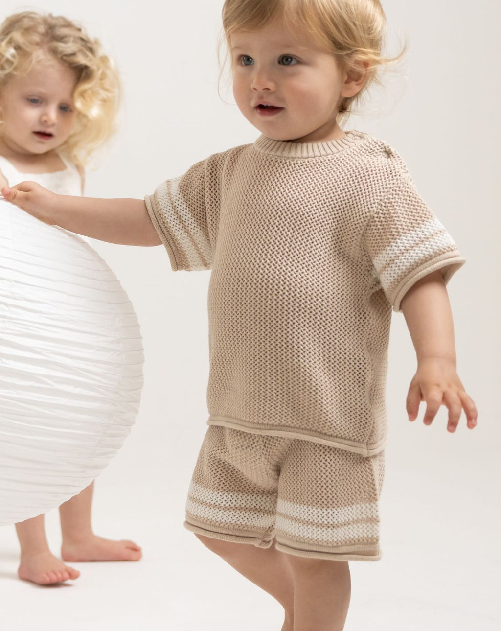 Crochet Shorts with Stripes CR