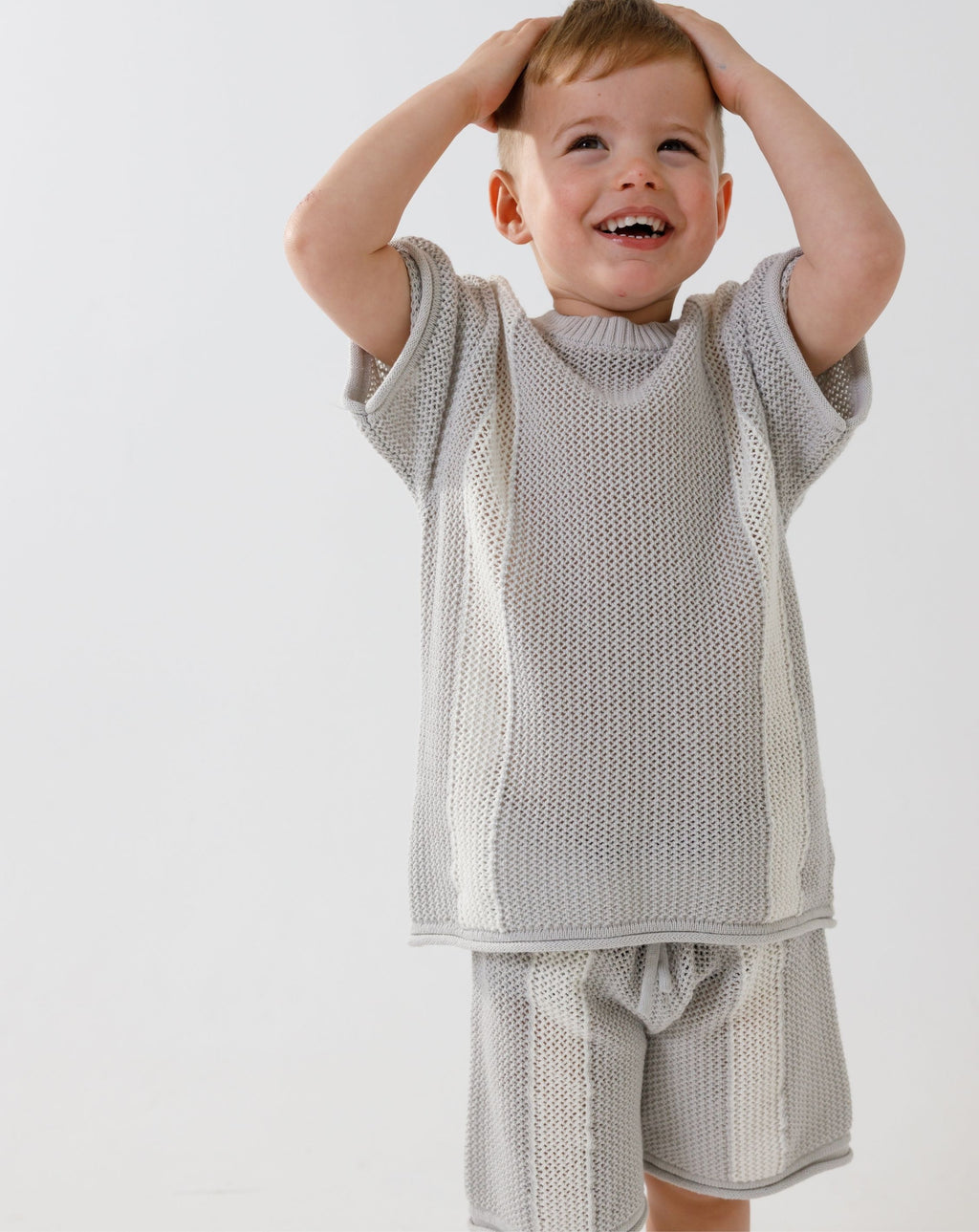 Crochet Shorts with Stripes CR
