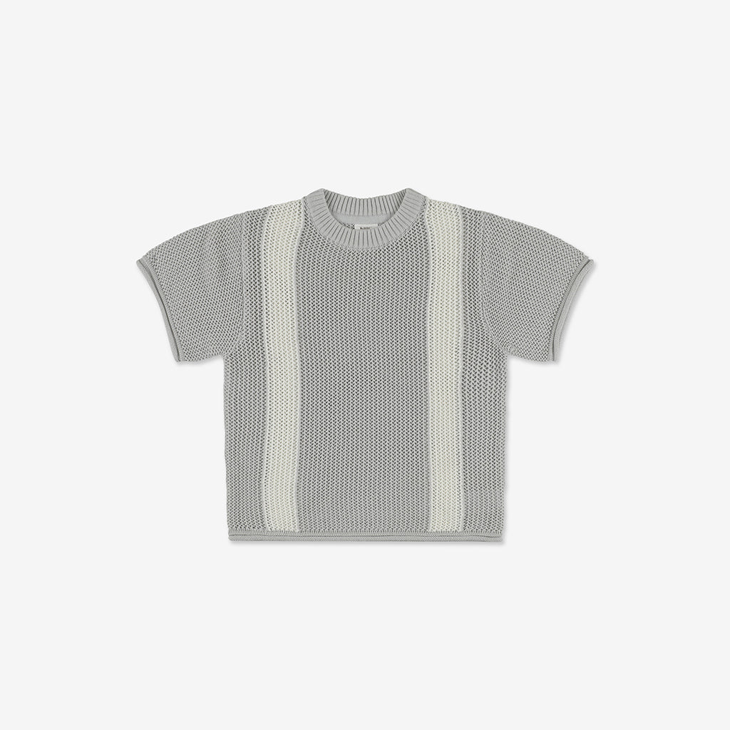 Oversize Crochet T-Shirt with Stripes CR
