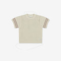 Oversize Crochet T-Shirt with Stripes CR