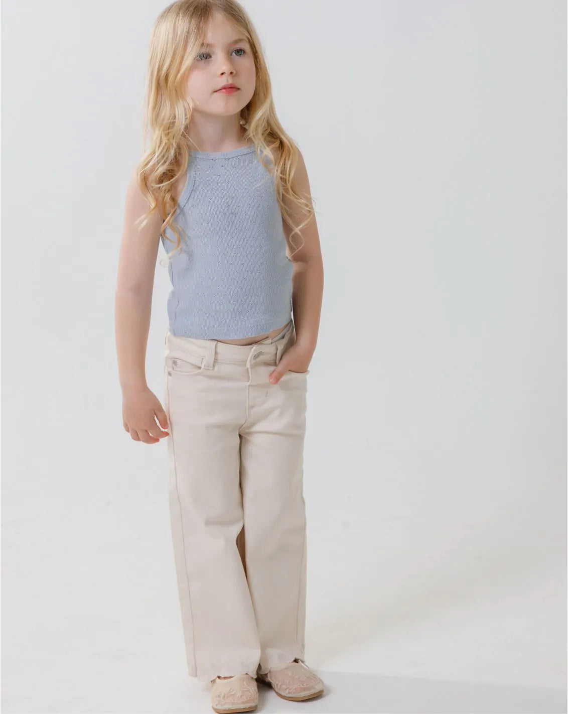 Long Wide Leg Jeans Pants J