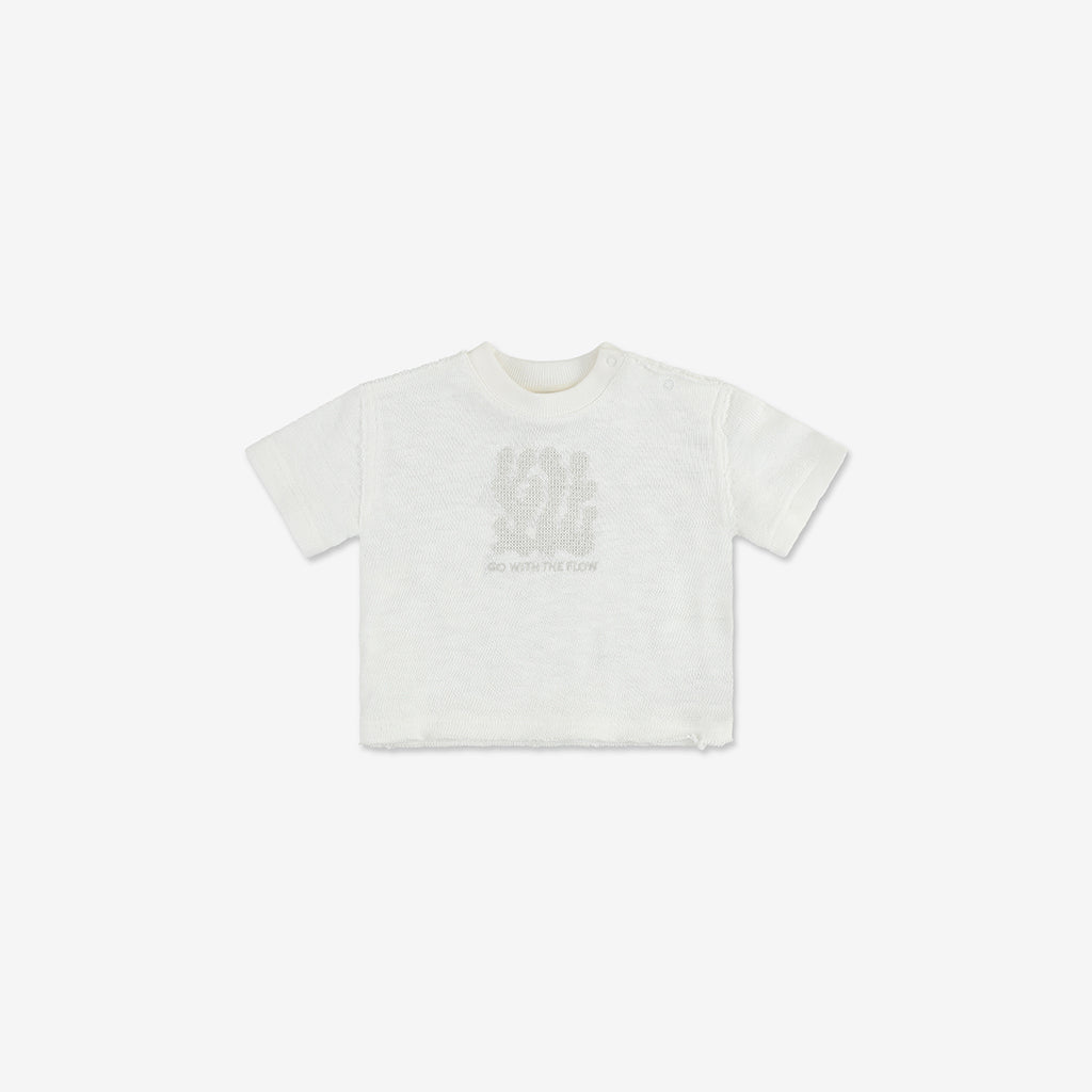 Oversize T-Shirt with Raw-Edges A