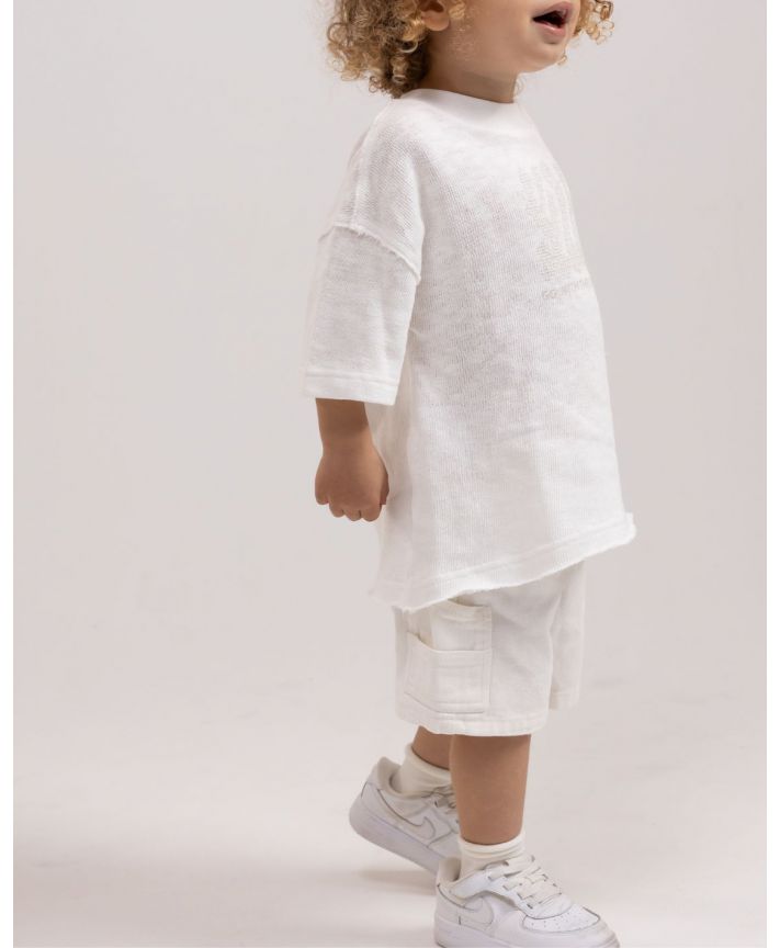 Oversize T-Shirt with Raw-Edges A