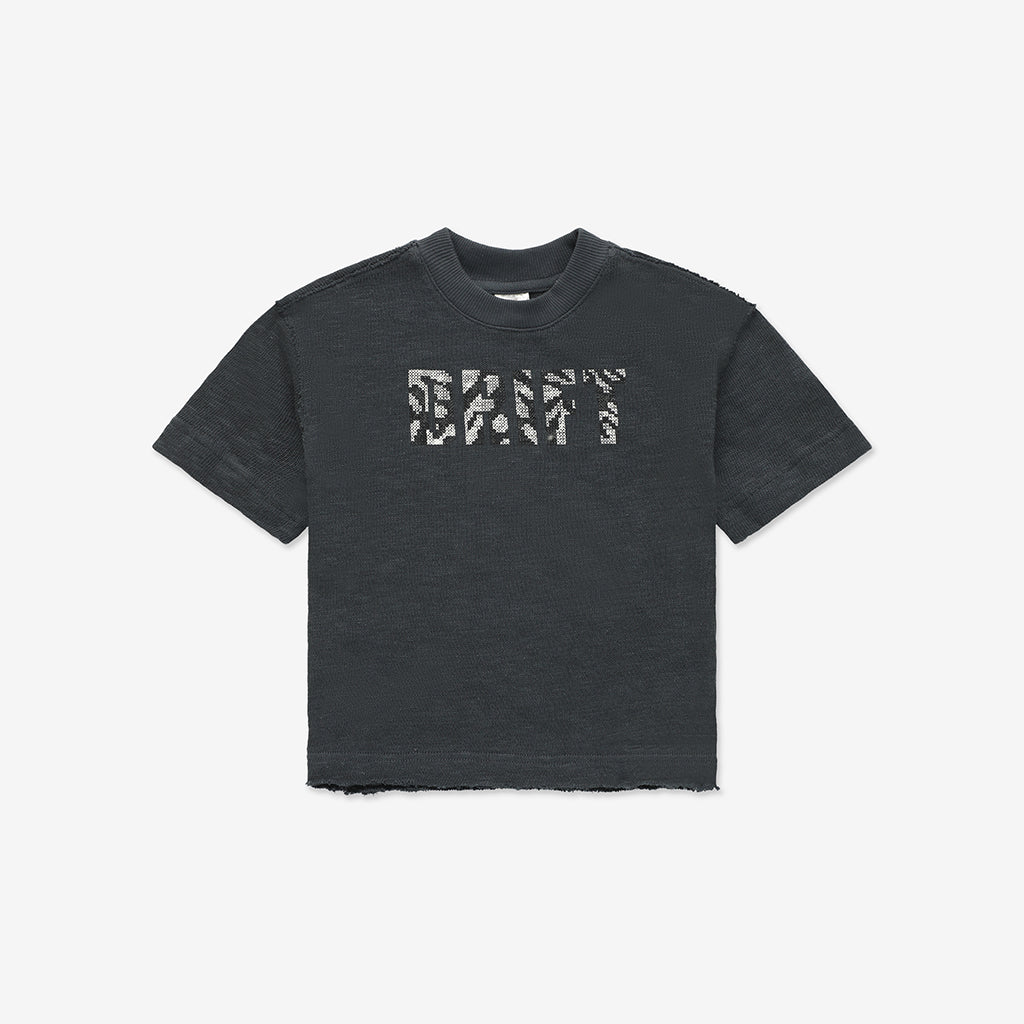 Oversize T-Shirt with Raw-Edges A