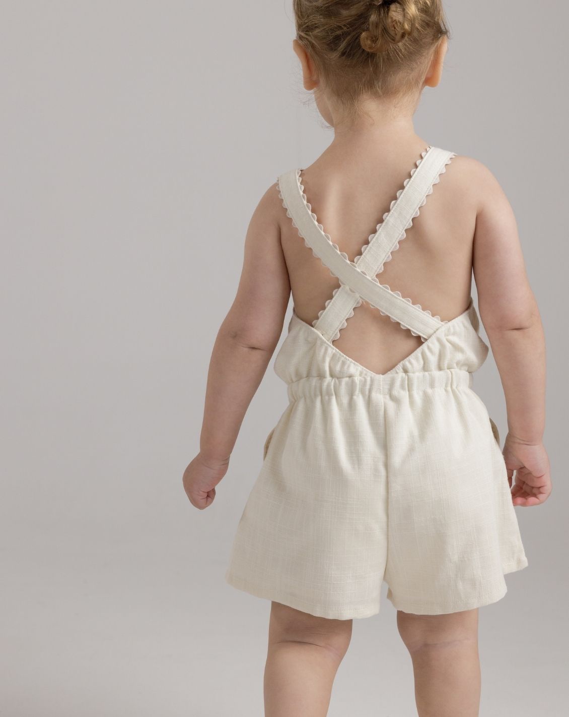 Flared Sleeve Woven Overall H