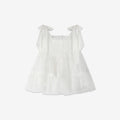 Embroidered Tulle Dress & Bloomers Set H
