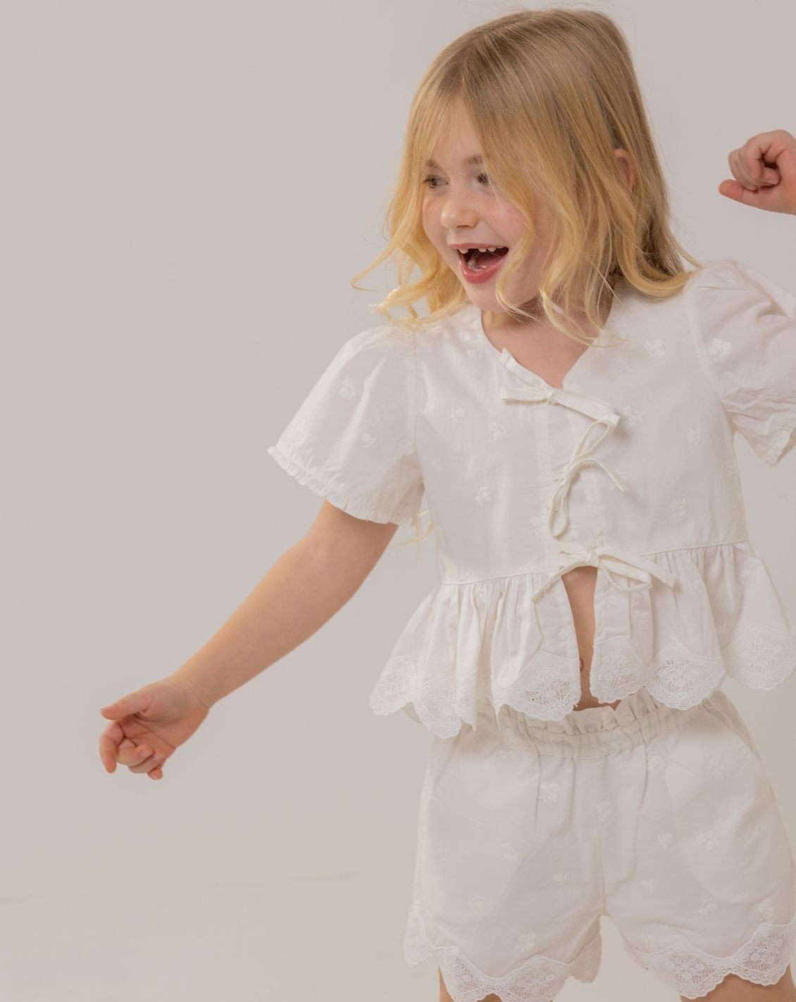 Peplum & Bows Woven Shirt H
