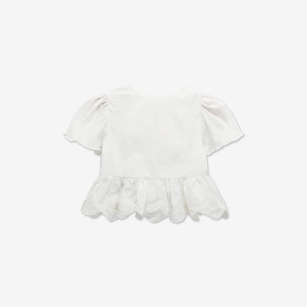 Peplum & Bows Woven Shirt H