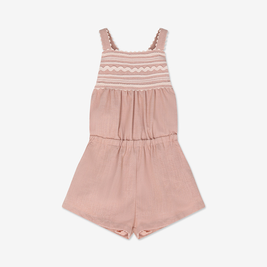 Cross Strap Woven Short Overall H