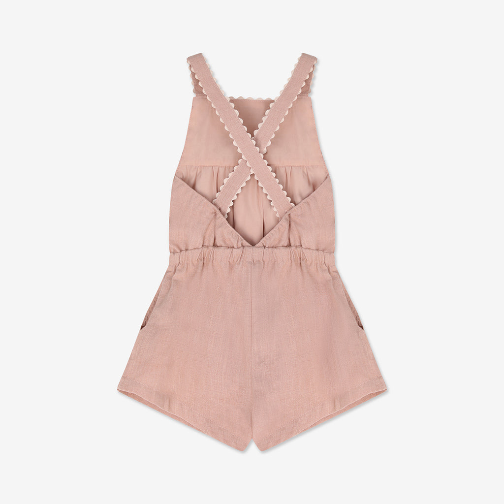 Cross Strap Woven Short Overall H