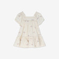 Embroidered Short seeve Mini Dress H - H17