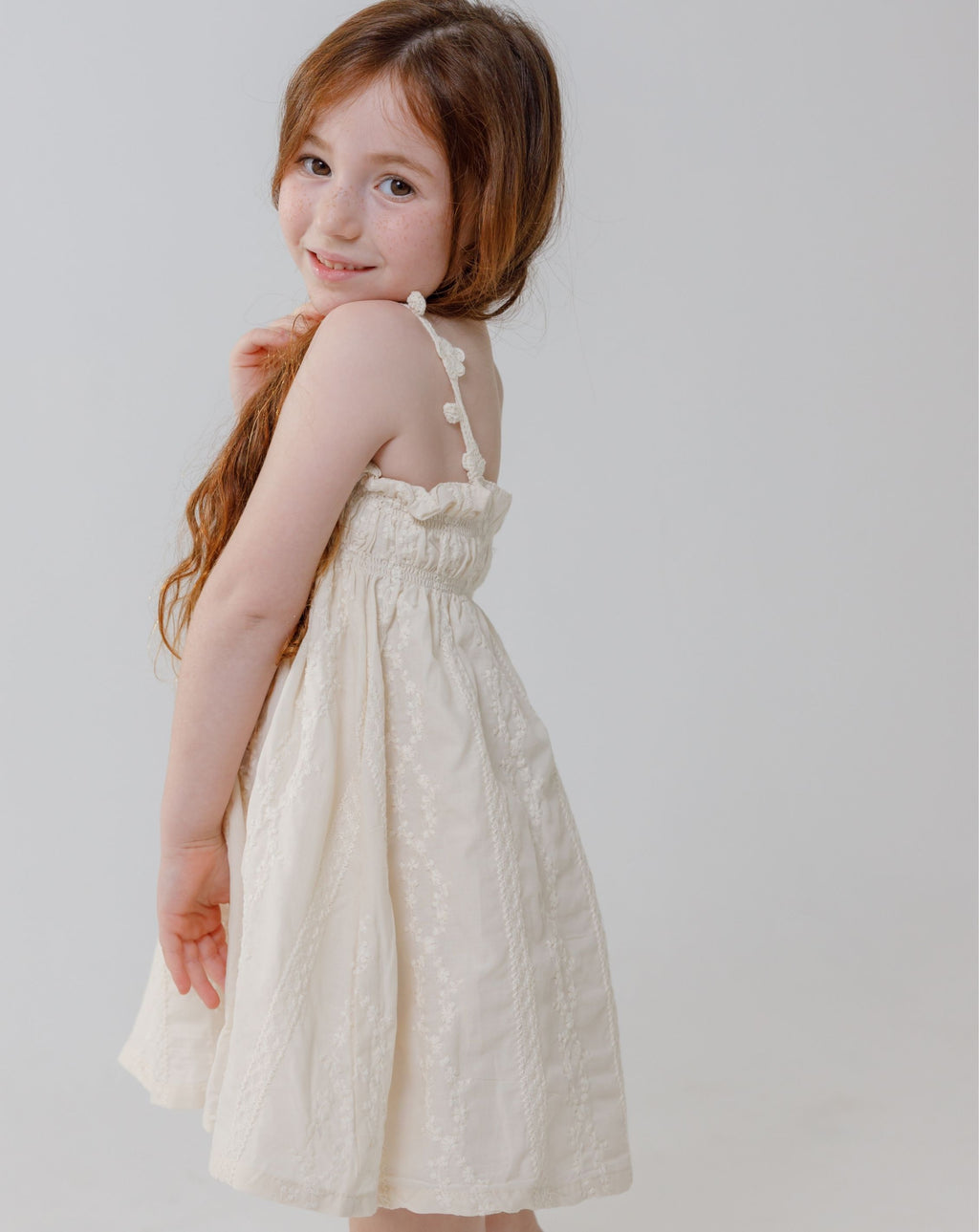 Strappy Embroidered Dress H