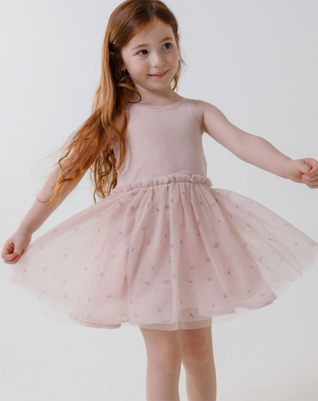 Sleeveless Tulle Dress H